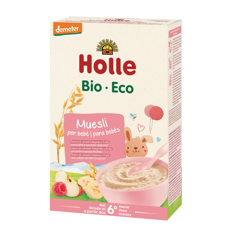 Papilla BIO muesli +6 meses Holle, 250 g