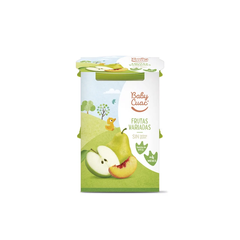 Potito fruta fruta variada Baby cuac p2 200g/u