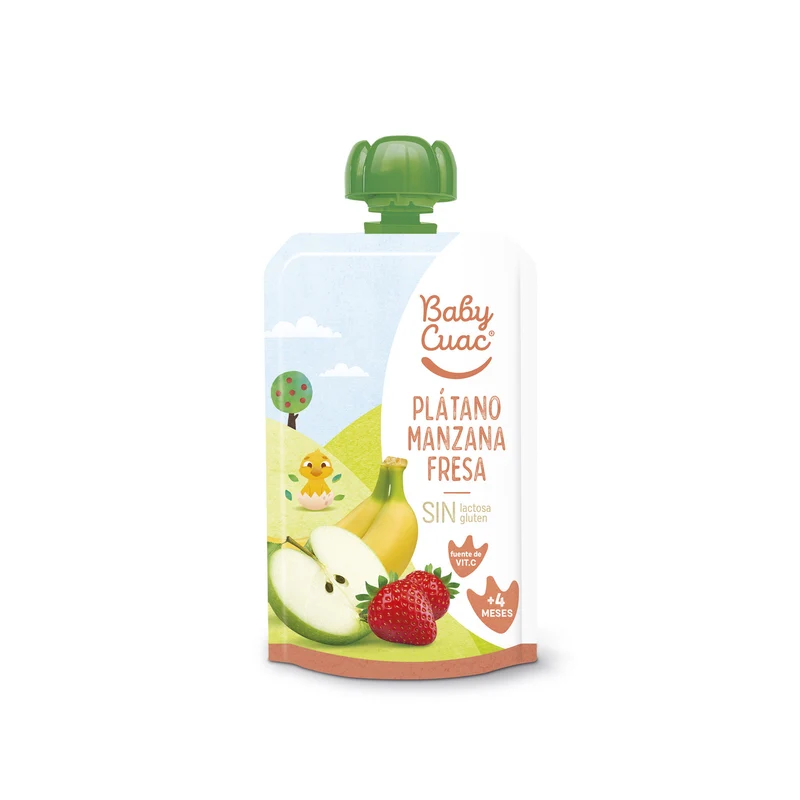 Compota fresa platano Baby cuac 120g