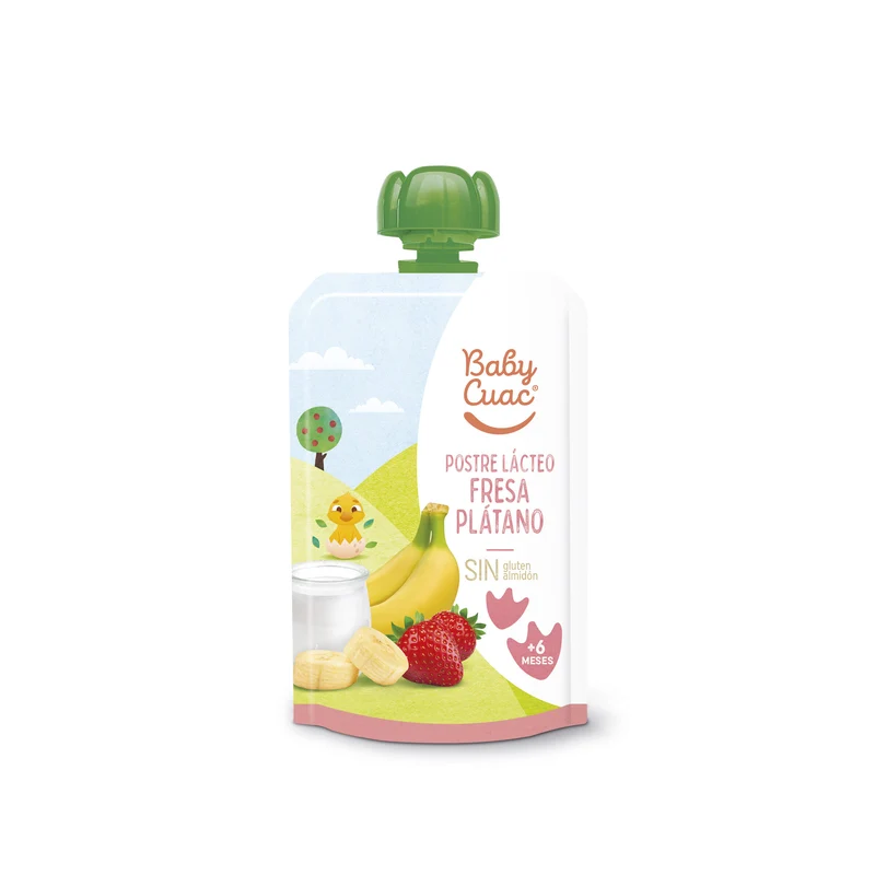 Yogur liquido fresa platano Baby cuac 100g