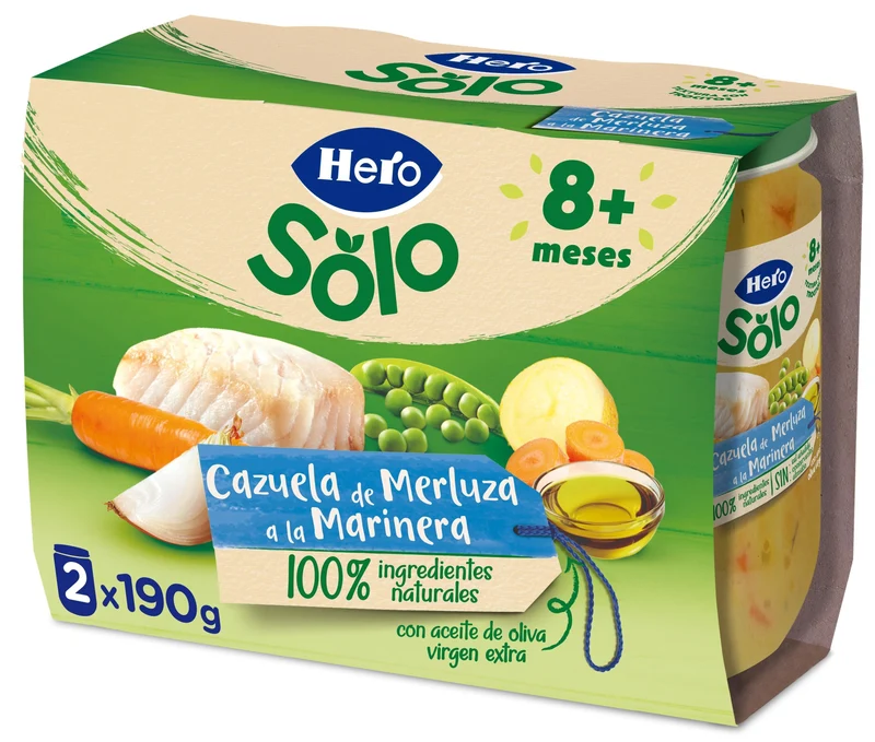 Potito pescado cazuela merluza Hero p2 190g