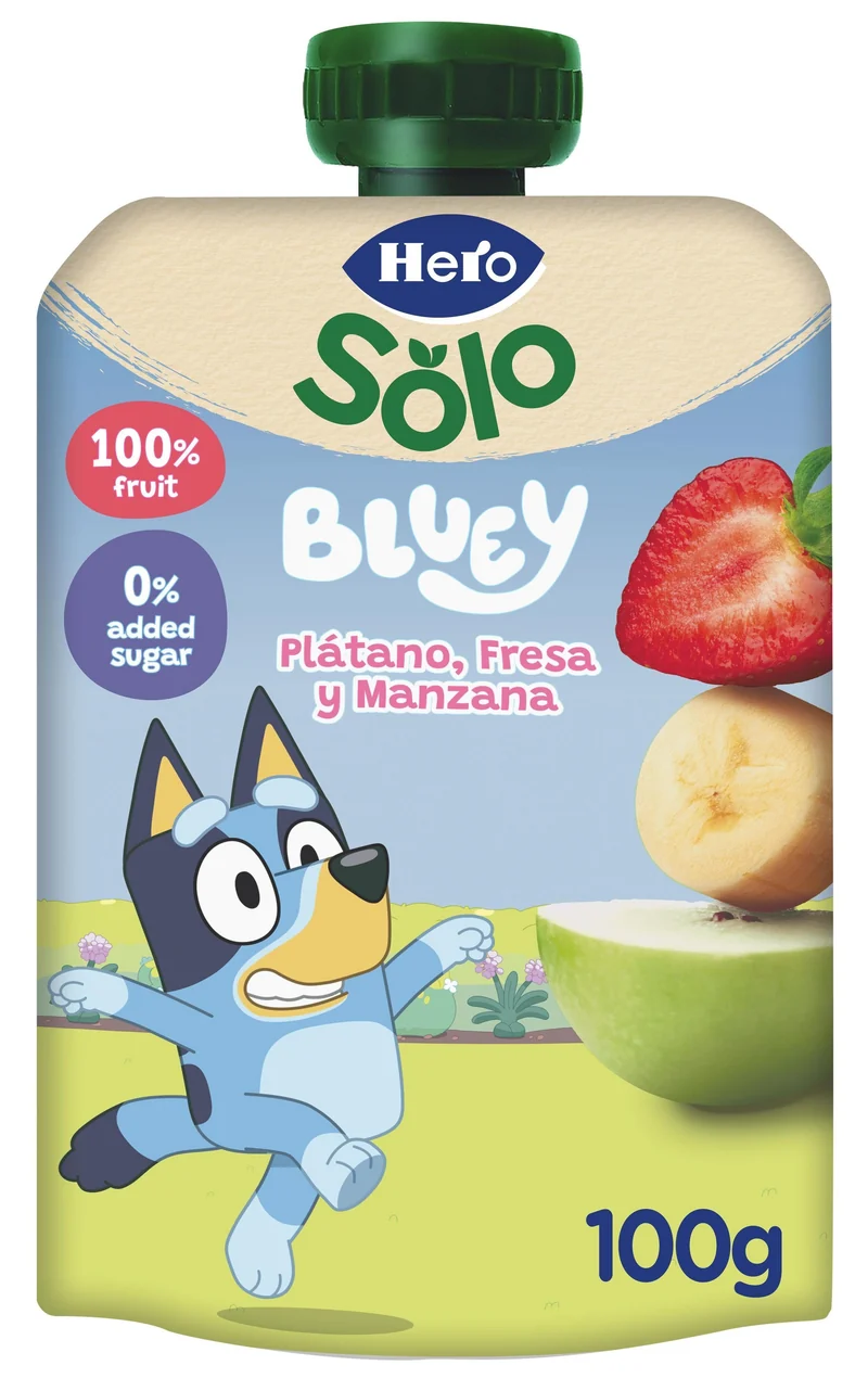 Compota plátano /fresa mi fruta Hero baby 100g