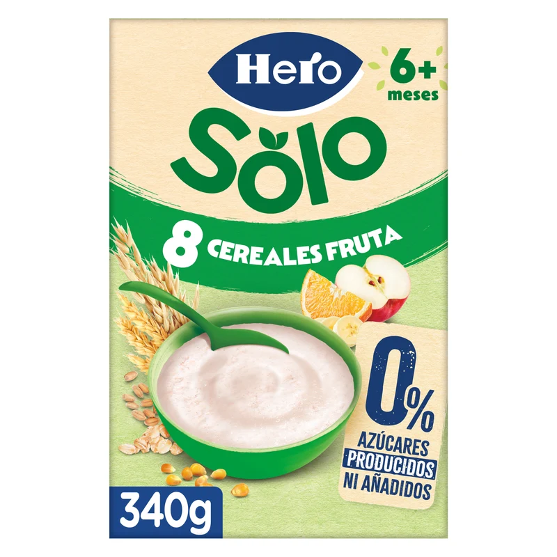 Preparado papilla cereales/fruta Hero baby 340g