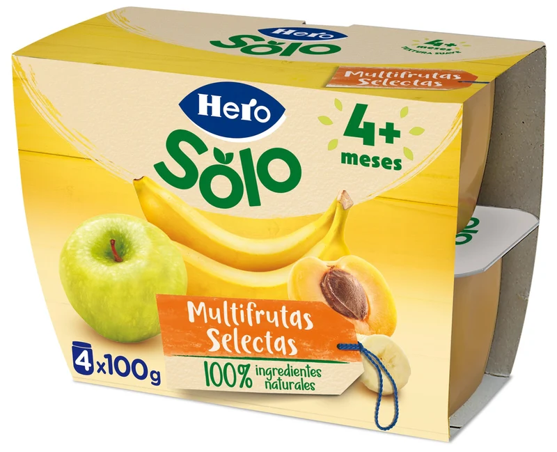 Potito fruta multifruta Hero baby p4 100g