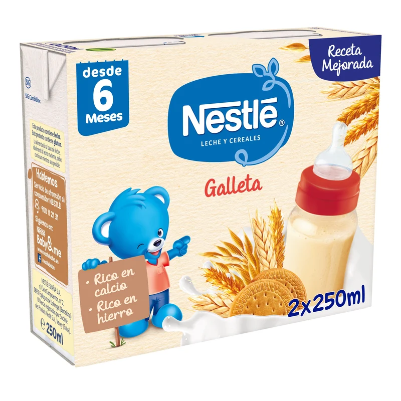Papilla líquida galleta Nestle p-2 250ml