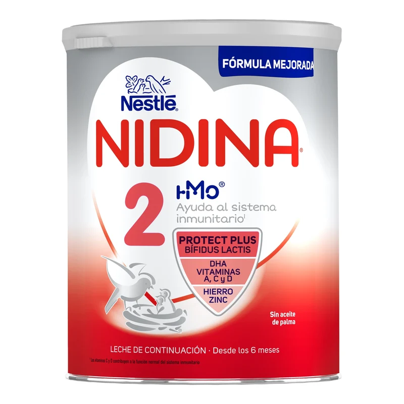 Leche en polvo nidina 2 bote Nestle 800g