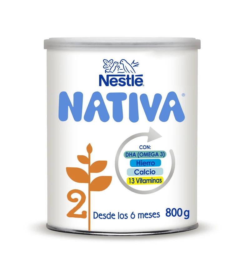 Leche en polvo nativa 2 bote Nestle 800g