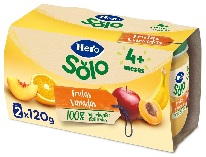Potito fruta fruta variada Hero baby p2 120g