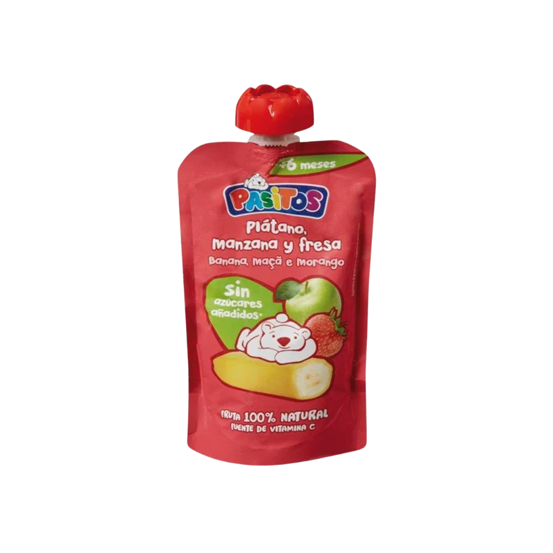 Pasitos Plátano, Manzana y Fresa