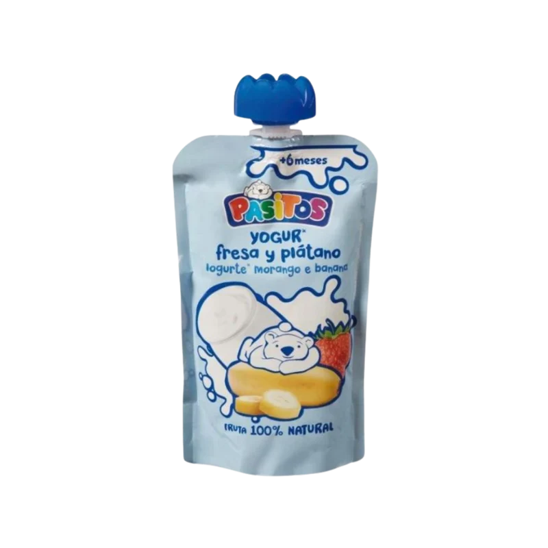 Pasitos Yogur Fresa y Plátano