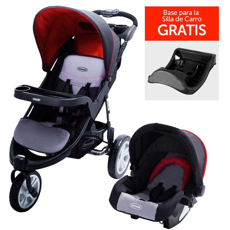 travel system jogger fox rojo coche 4 en 1