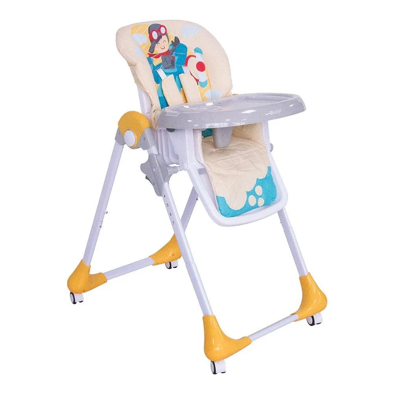 silla comedor ebaby color amarillo