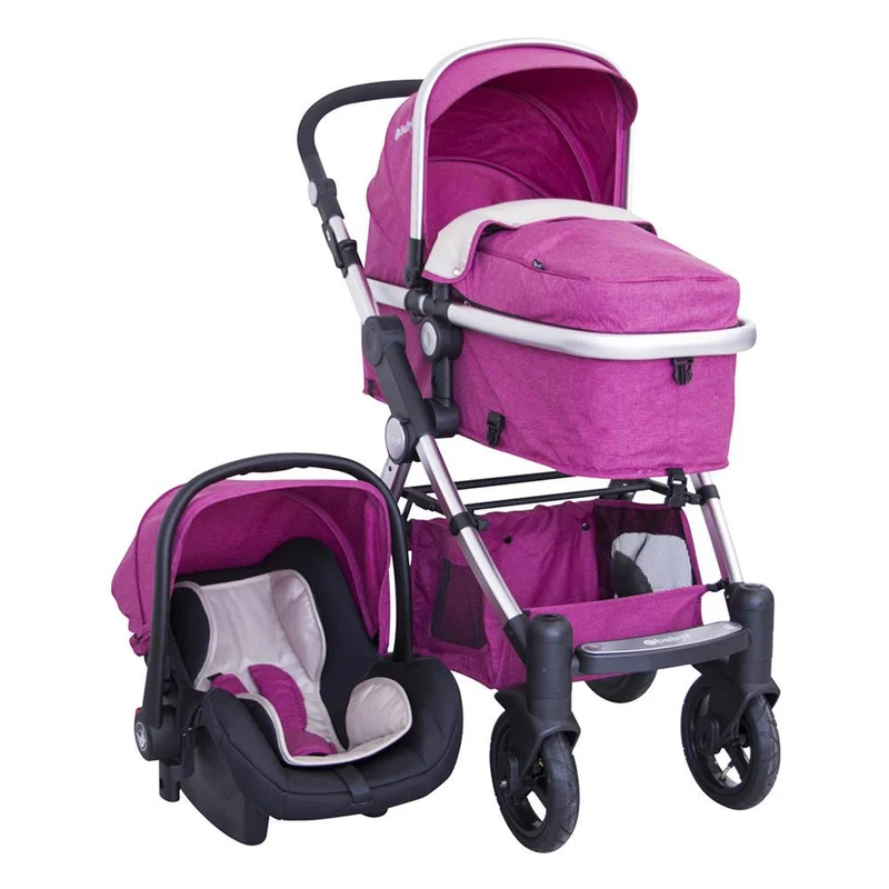 coche tainy deluxe silla de auto color rosado