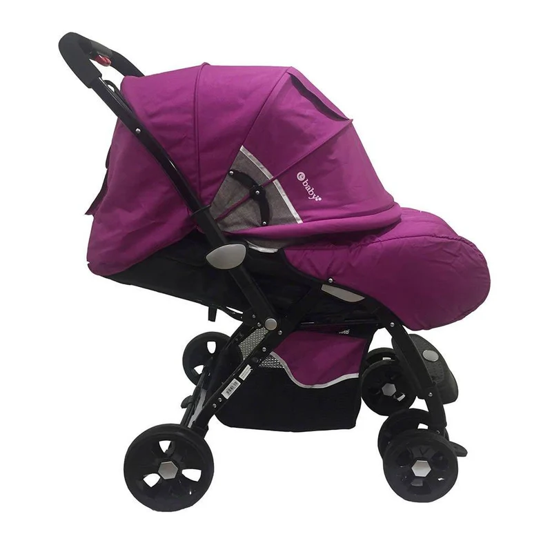 coche de paseo color morado
