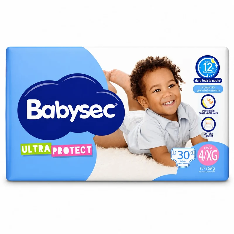 Pañales Babysec Etapa 4/XG X 30 Unds.