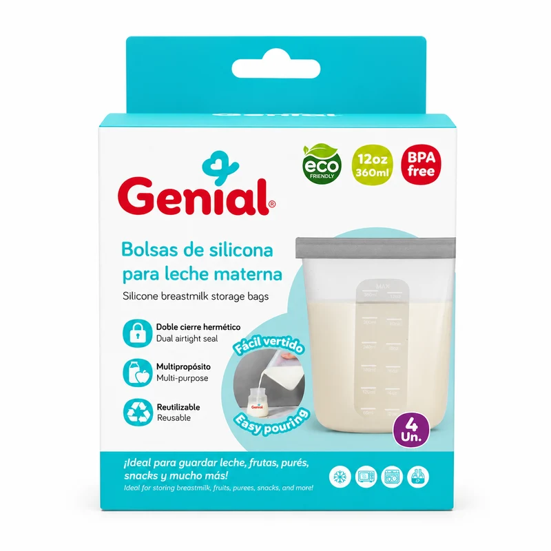 Bolsas de Silicona para Leche Materna Genial