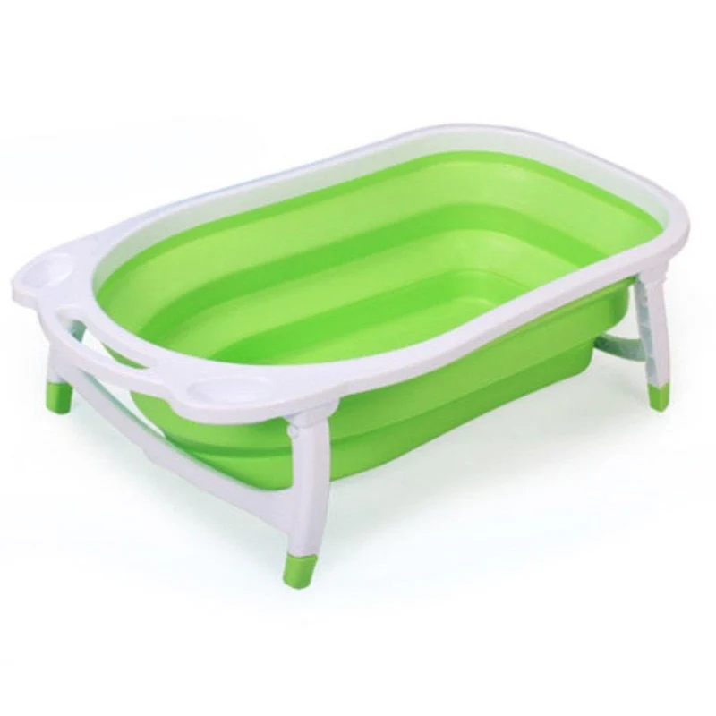 banera plegabe de silicona verde