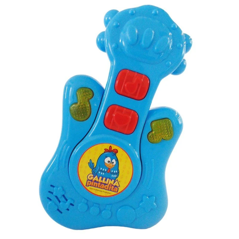 guitarra gallina pintadita