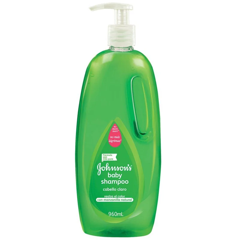 johnson s baby shampoo de manzanilla para cabello claro 960 ml