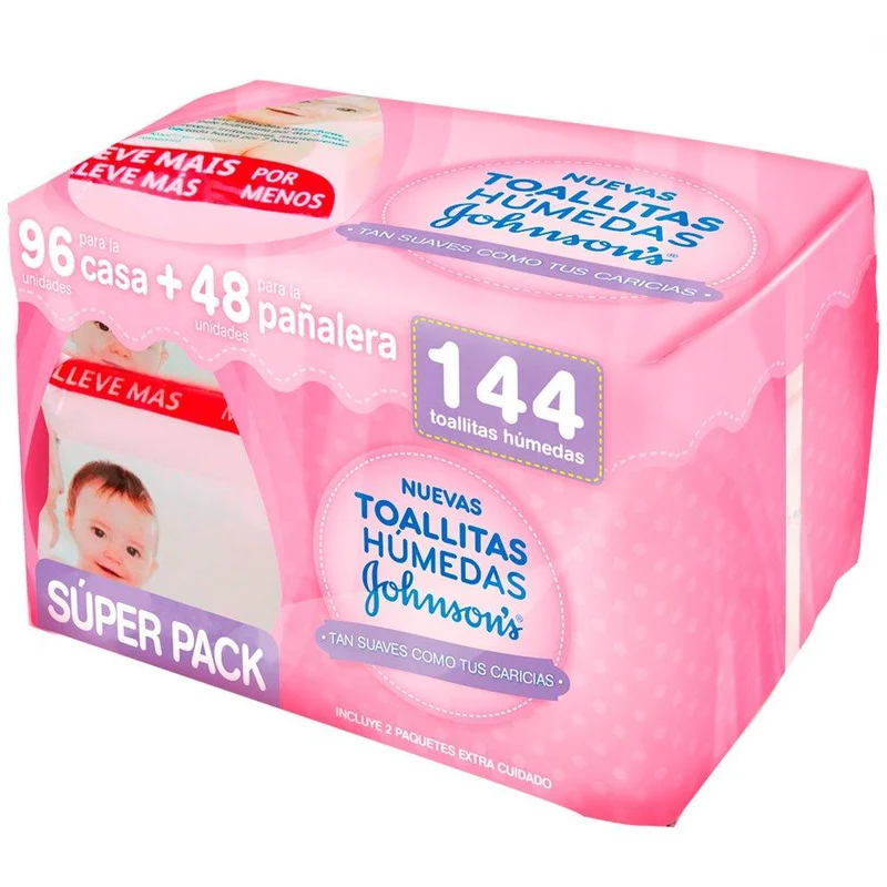 johnson s baby toallitas humedas extra cuidado 144 unidades