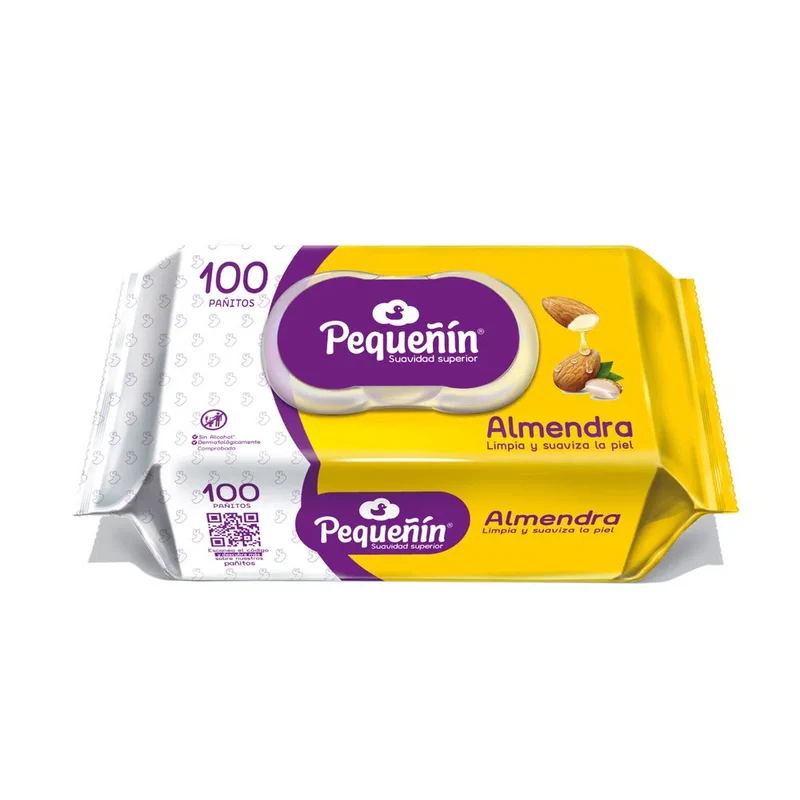 Toallitas Húmedas Pequeñín Almendra x100 unidades