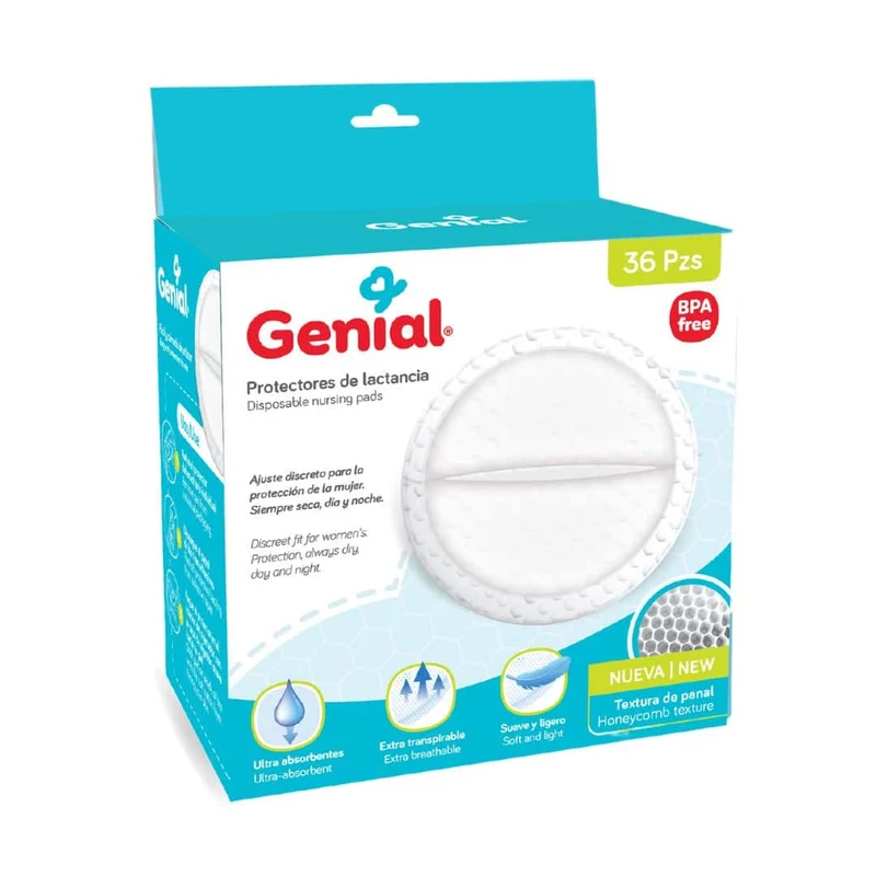 Protectores de Lactancia Genial 36 Piezas