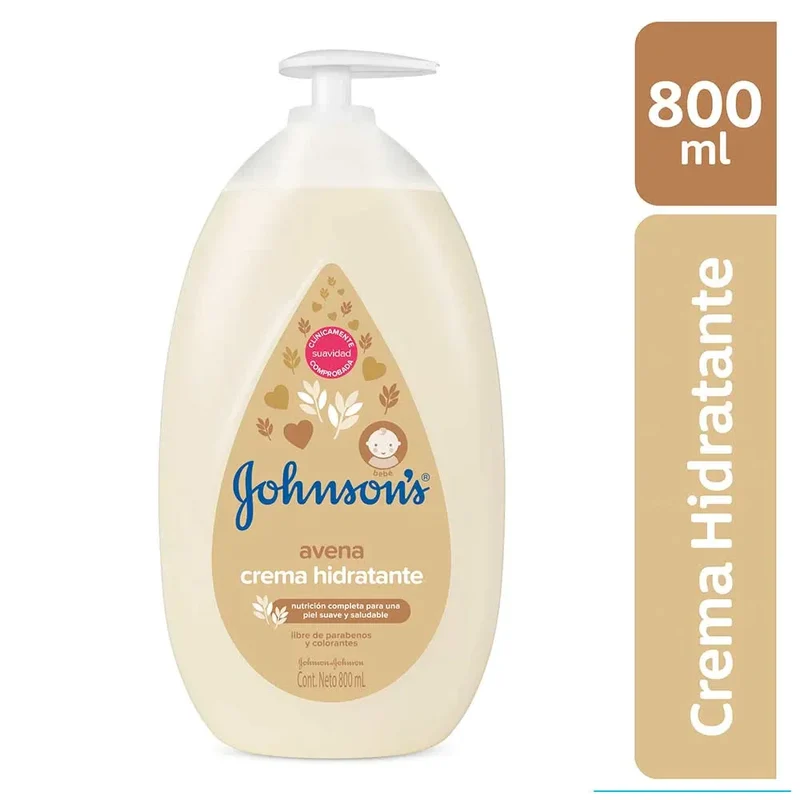 Crema liquida Johnsons Avena x 800 ml