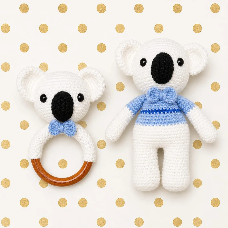 Sonajero y Peluche de Apego (Amigurumi)