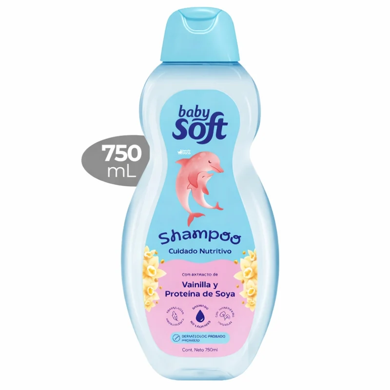 Shampoo Baby Soft cuidado nutritivo x 750ml