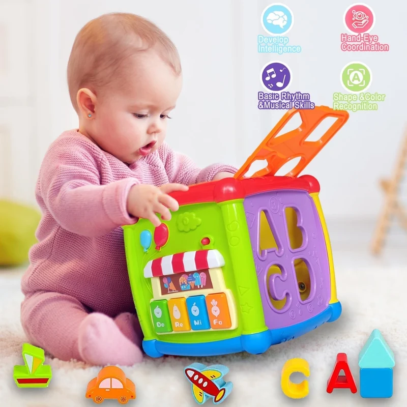 Cubo Didáctico sensorial 6 en 1