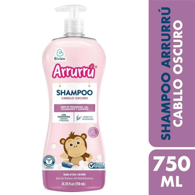 Shampoo Arrurru Cabello Oscuro