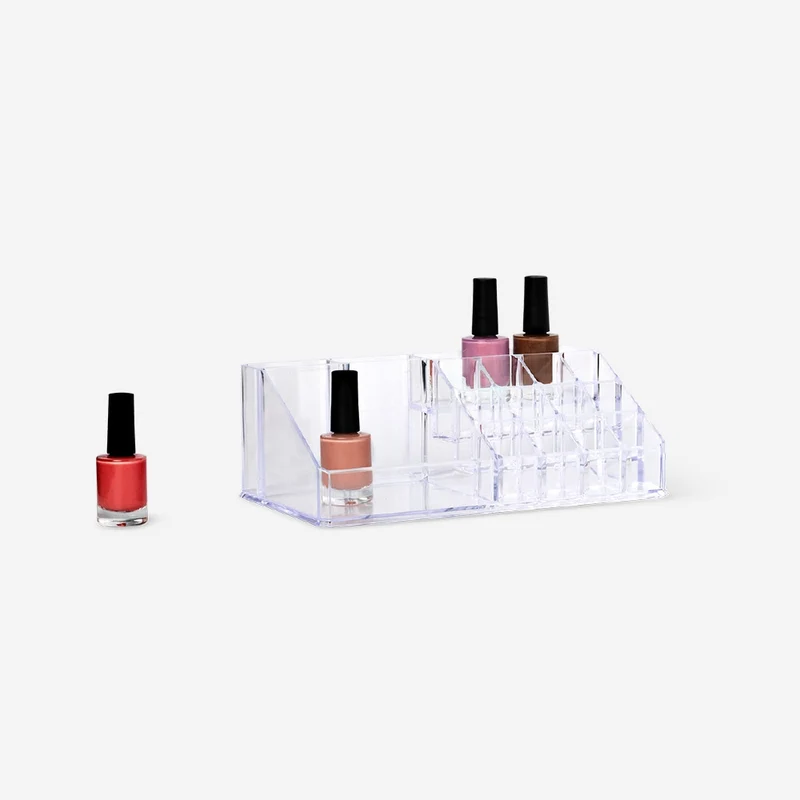 Clear nail polish organiser - 12,5x22 cm