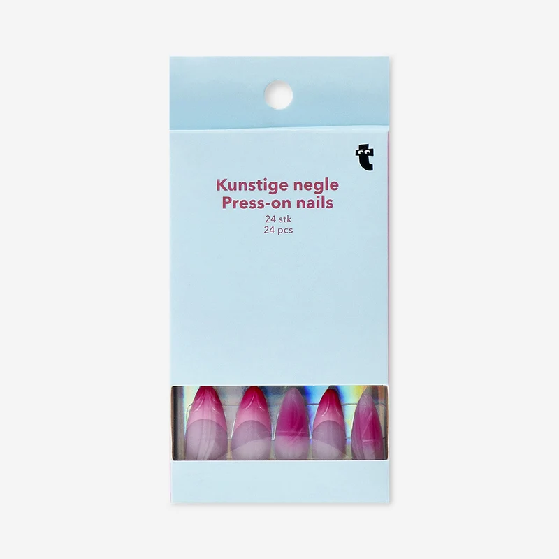Press on nails - Pink gradient french tips
