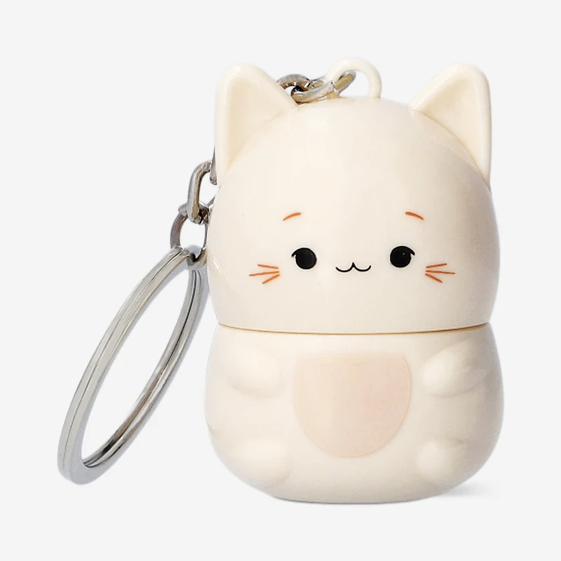 Cat keyring with lip balm - Vanilla fragrance