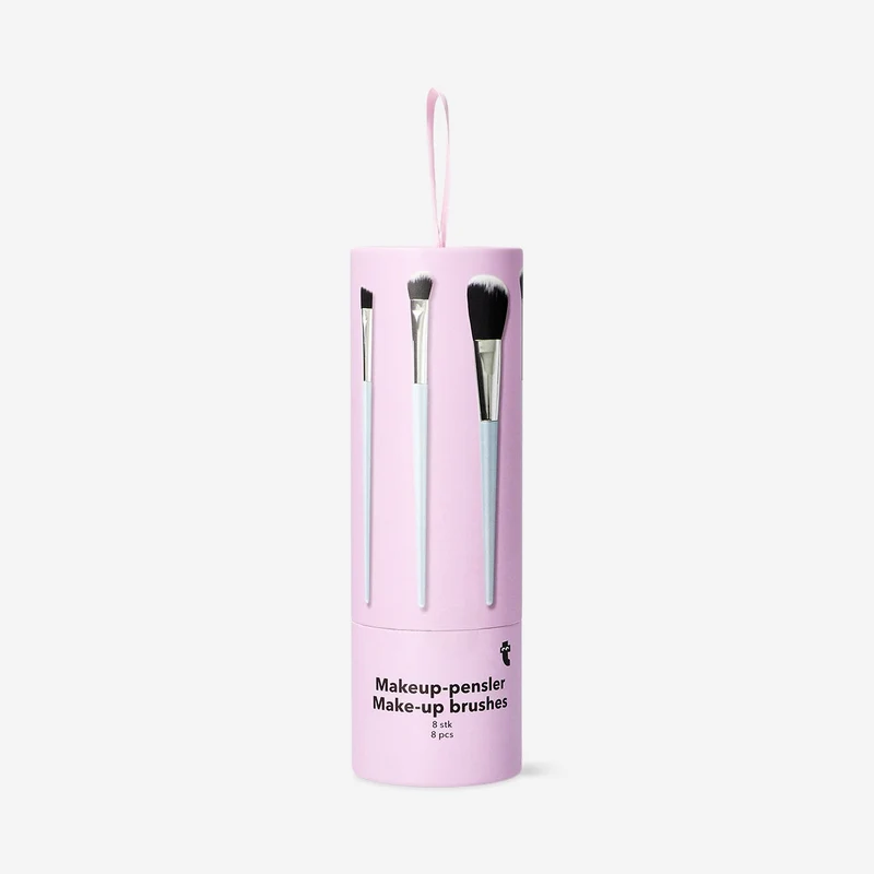 Make-up brush set in tube - 8 pcs