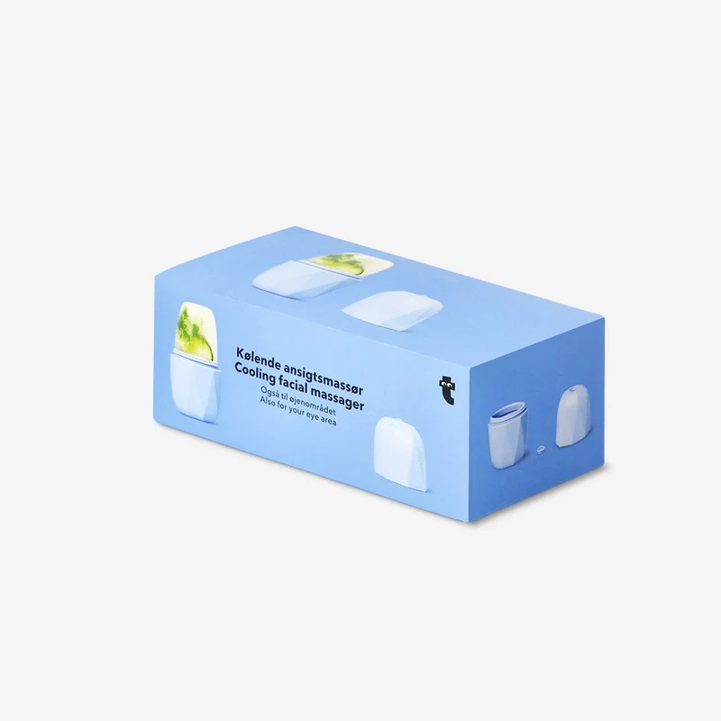 Cooling massager for face and eye area