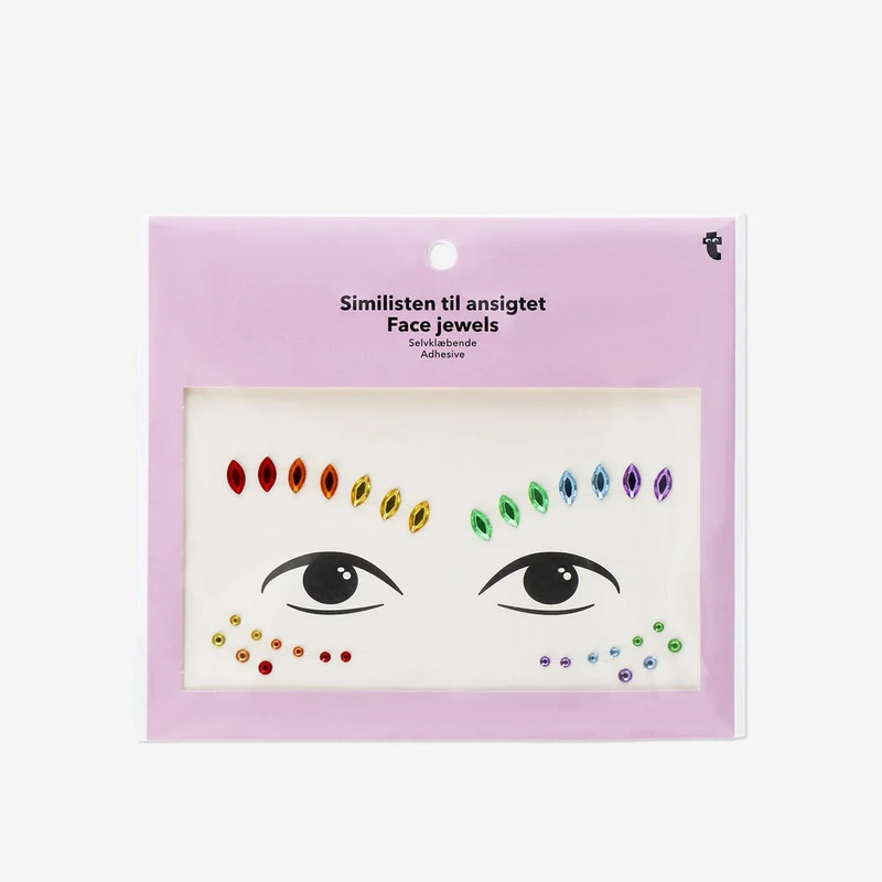 Rainbow face jewels
