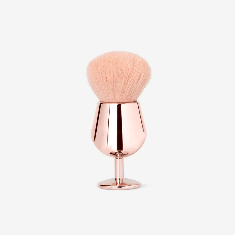 Wine glass shaped powder brush