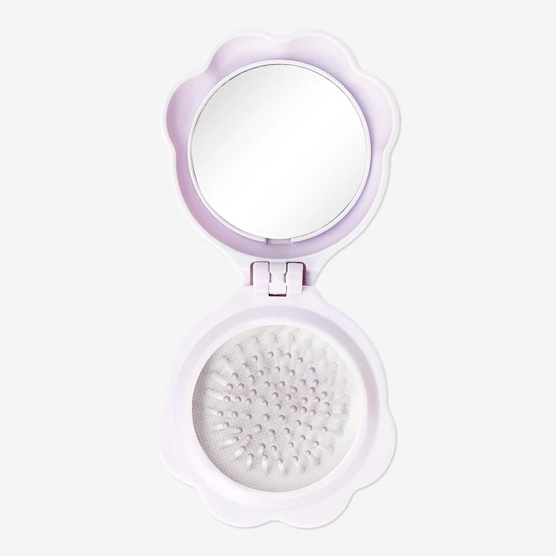 Paw shaped hairbrush and mirror