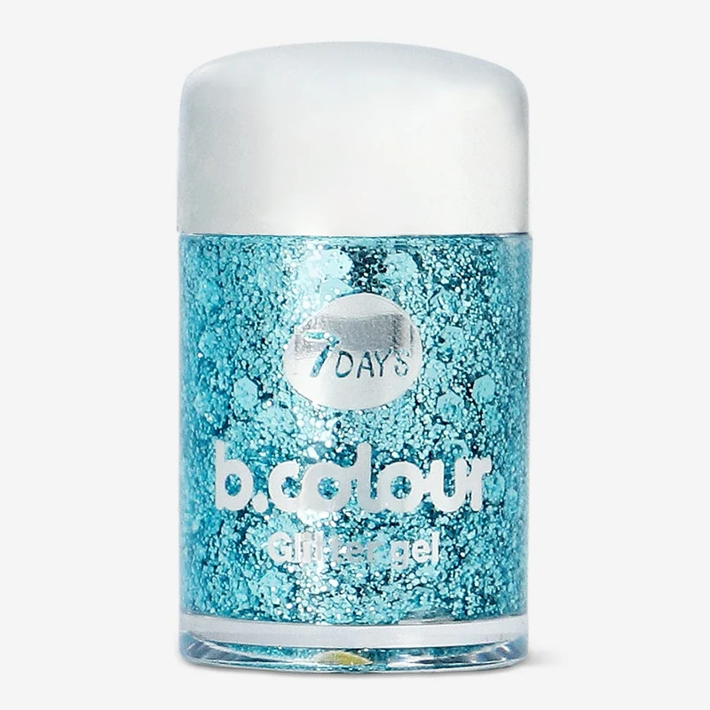 Face & body mini glitter gel by 7DAYS B.COLOUR - 02 Snowy elf