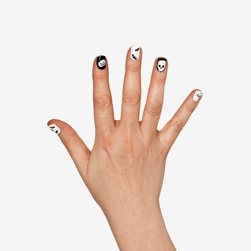 Embossed Halloween nail stickers