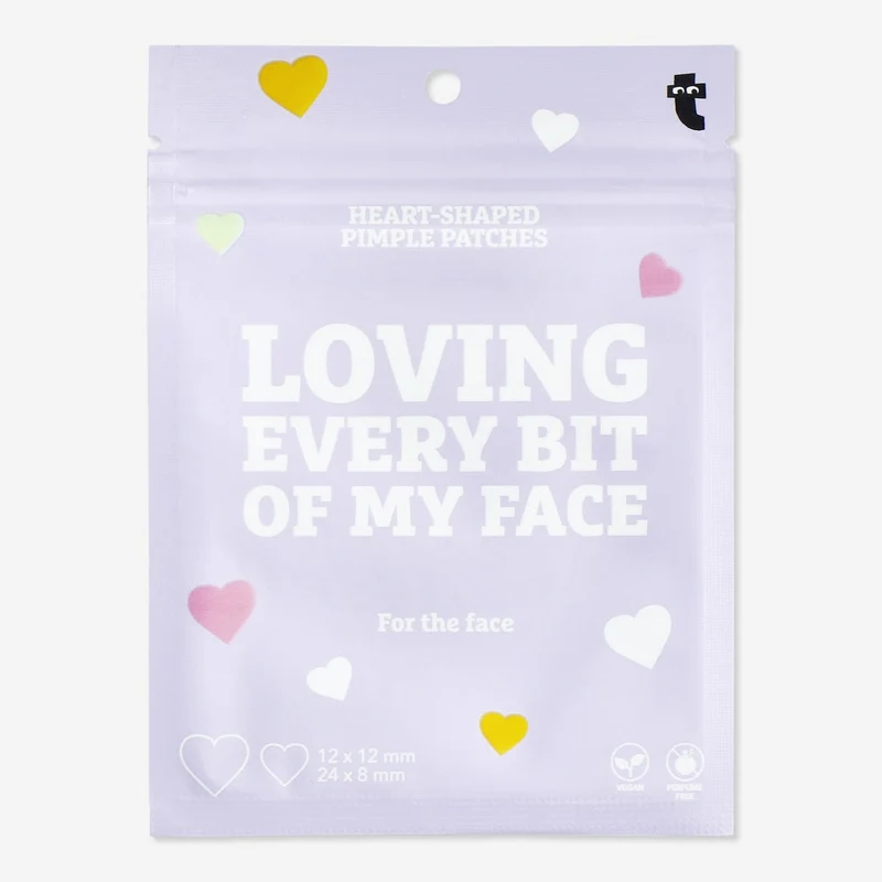 Heart-shaped pimple patches - 36 pieces