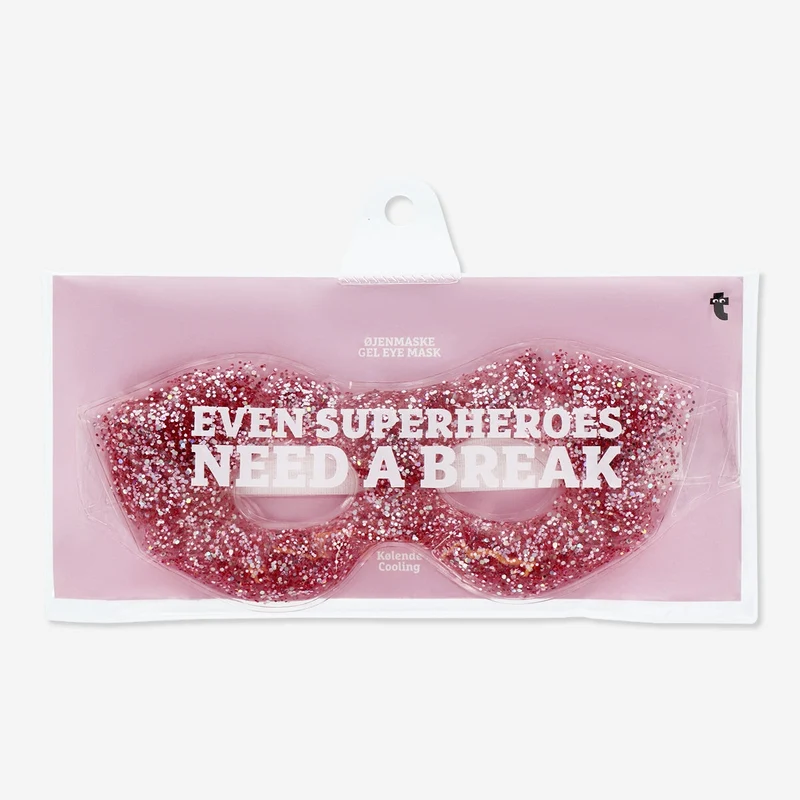 Twinkling pink gel eye mask