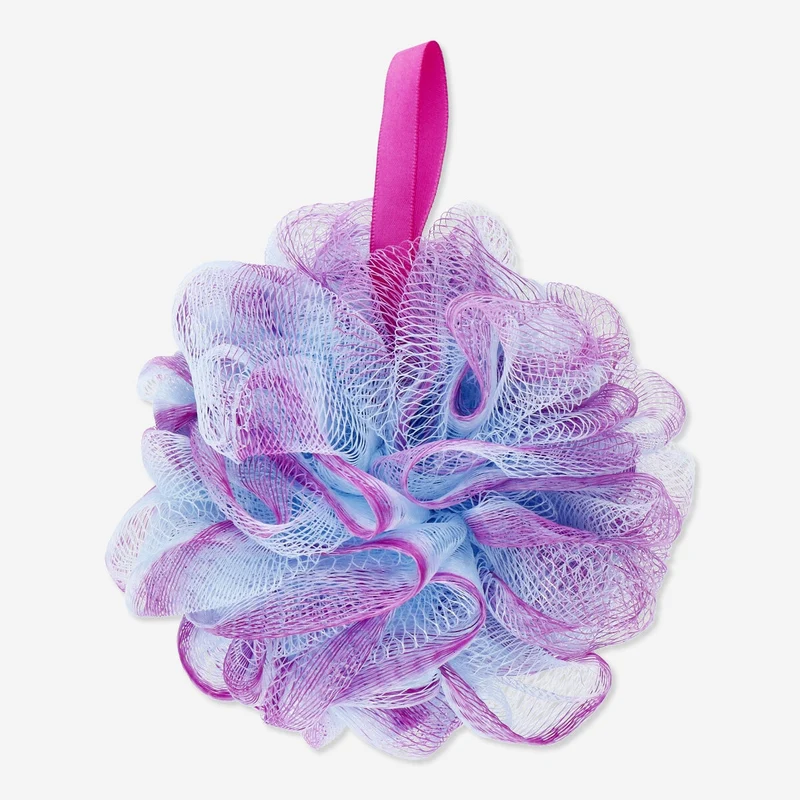 Gradient-coloured mesh bath sponge