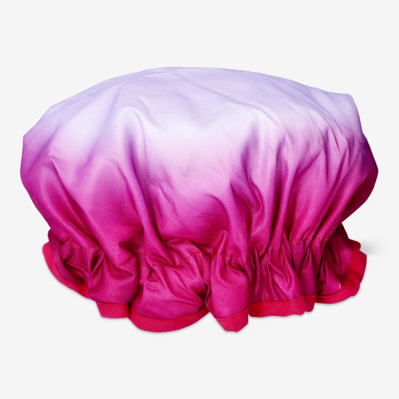 Pink shower cap