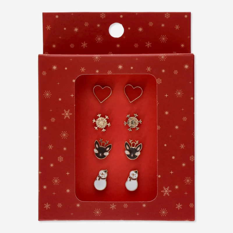 Ear studs. 4 pairs