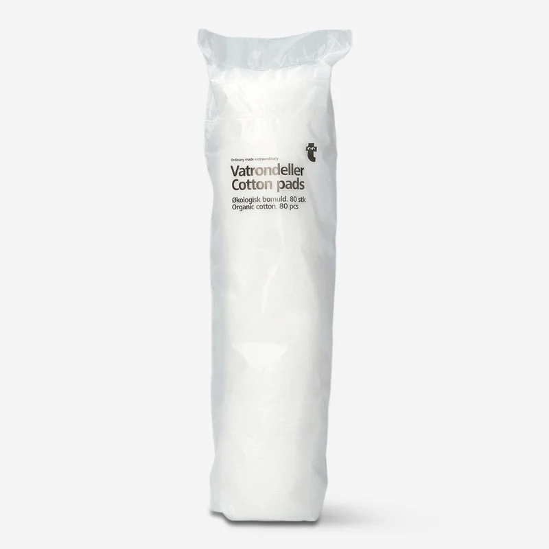 White cotton pads - 80 pcs