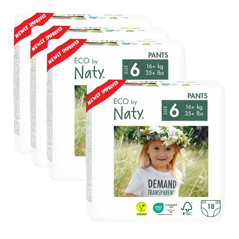 Pack Bragapañal Nº 6 Naty 16+ kg 36 unidades