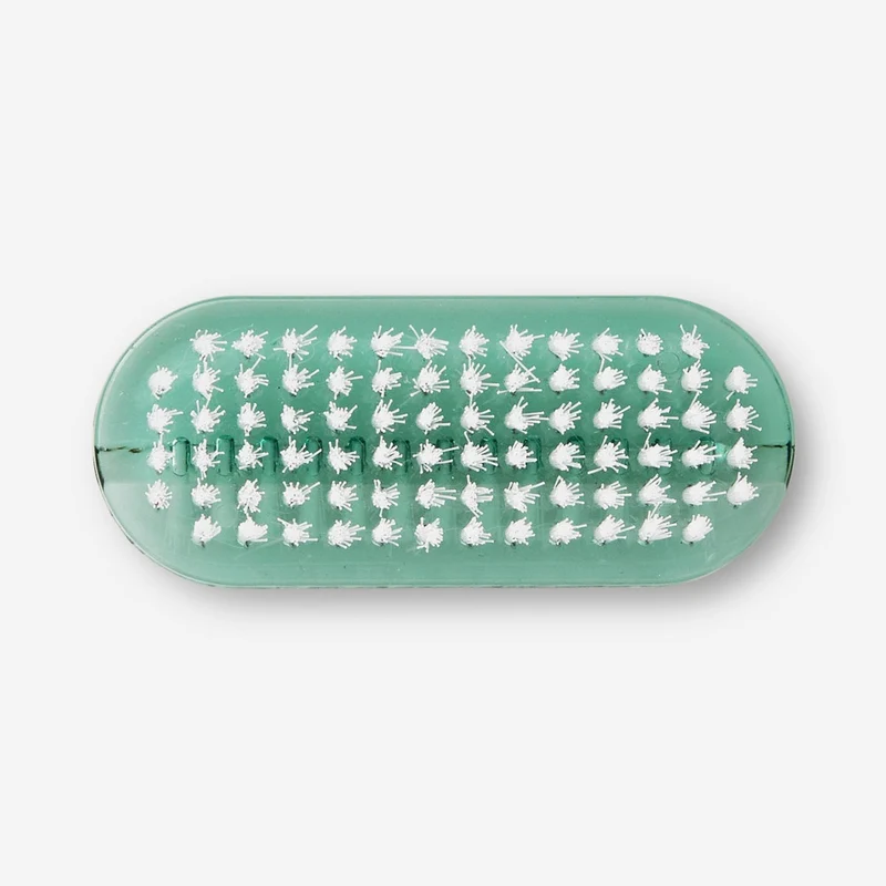 Green nail brush