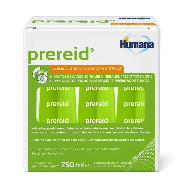 Prereid Solución Rehidratación Oral 3 x 250ml